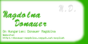 magdolna donauer business card
